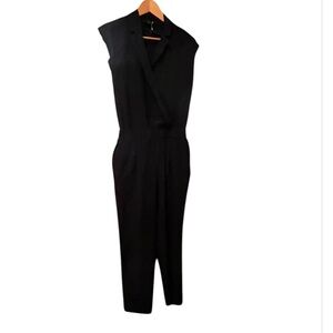 COS Cassie 100% Silk Jumpsuit NWT Black Sz Small Petite